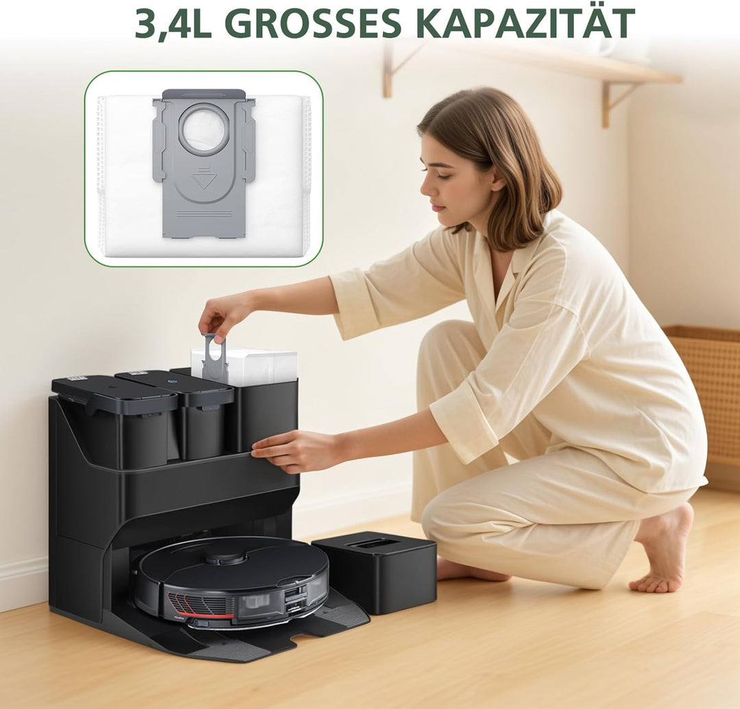 8 Pack S8+/Q7 Max+/Q8 Max+ Staubbeutel kompatibel mit Roborock S8 Pro Ultra /S7 MaxV Ultra /S7 Pro U