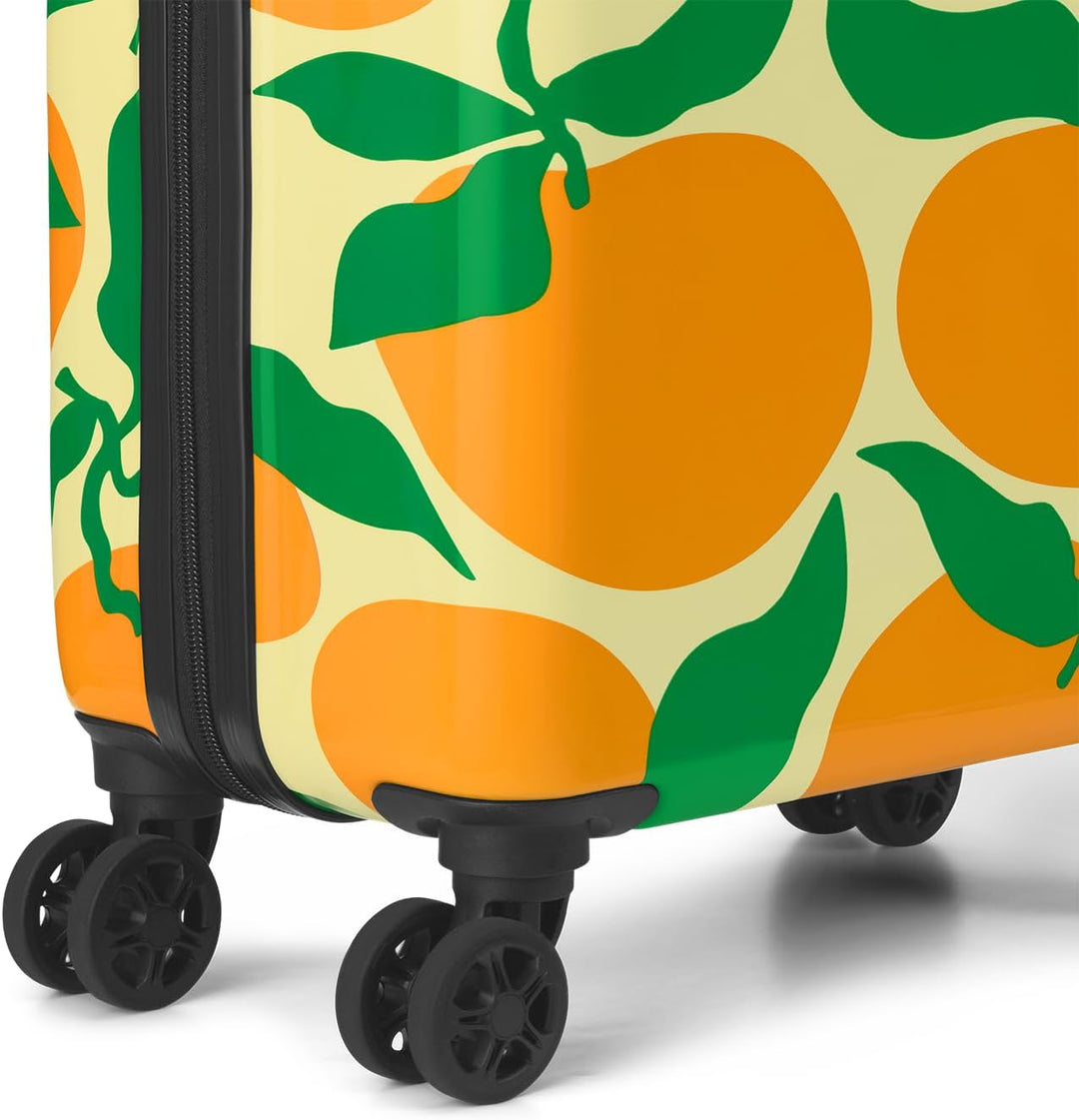 Handgepäck Koffer mit 4 Rollen 53x35x20cm - Hartschalen Kabinentrolley - Zahlenschloss - 33L - Orang