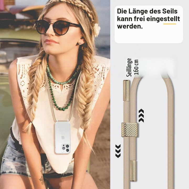 GOODVISH Handykette für iPhone 15 Pro Hülle mit Band | Kameraschutz und Bildschirmschutz | | Necklac