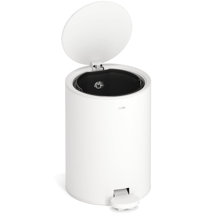 3 Liter Treteimer Edelstahl matt Softclose Klappdeckel leise schliessend Inneneimer Mülleimer Abfall