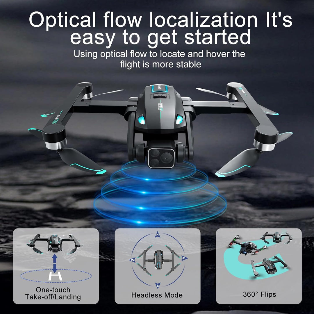 OBEST GPS Drohne mit Einstellbarer Kamera 4K, Faltbar RC Quadrocopter 36 Mins Lange Flugzeit, 360° H