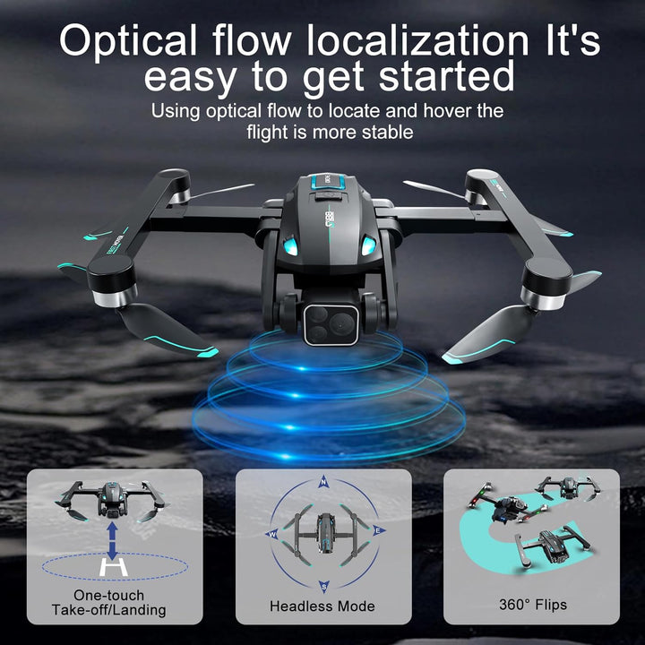 OBEST GPS Drohne mit Einstellbarer Kamera 4K, Faltbar RC Quadrocopter 36 Mins Lange Flugzeit, 360° H