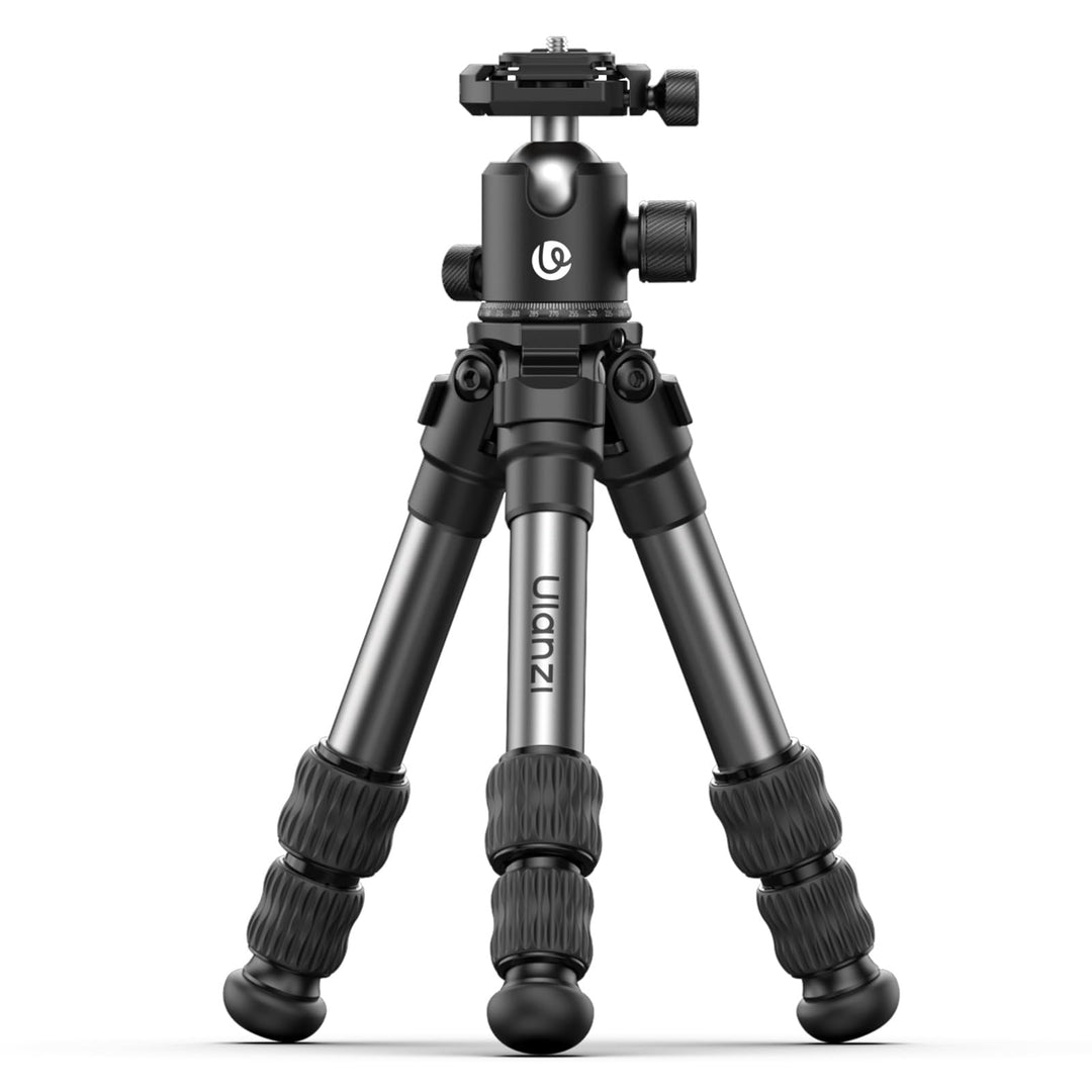 ULANZI TT30 Ultraportables Kamerastativ mit Panorama-Kugelkopf, Mini Tischstativ aus Aluminium für s