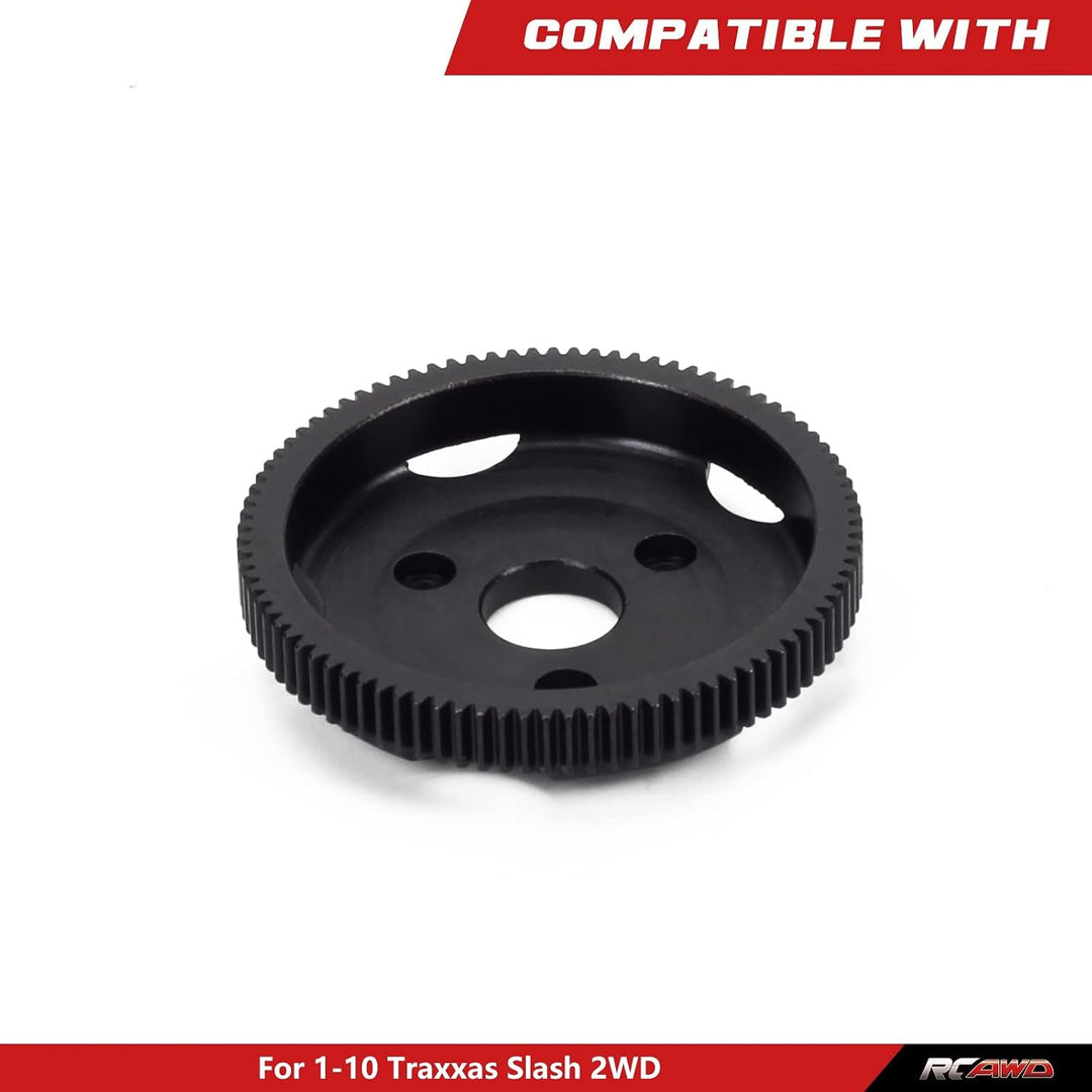 RCAWD 90T 48P Sporengetriebe, RC Metallsporngetriebe für 1/10 Slash 2WD, Rustler VXL, Bandit, Ford F