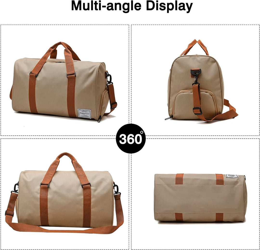 FANDARE Reisetaschen Sporttasche Damen Umhängetasche Herren Handgepäck Schultertasche Übernachtung S