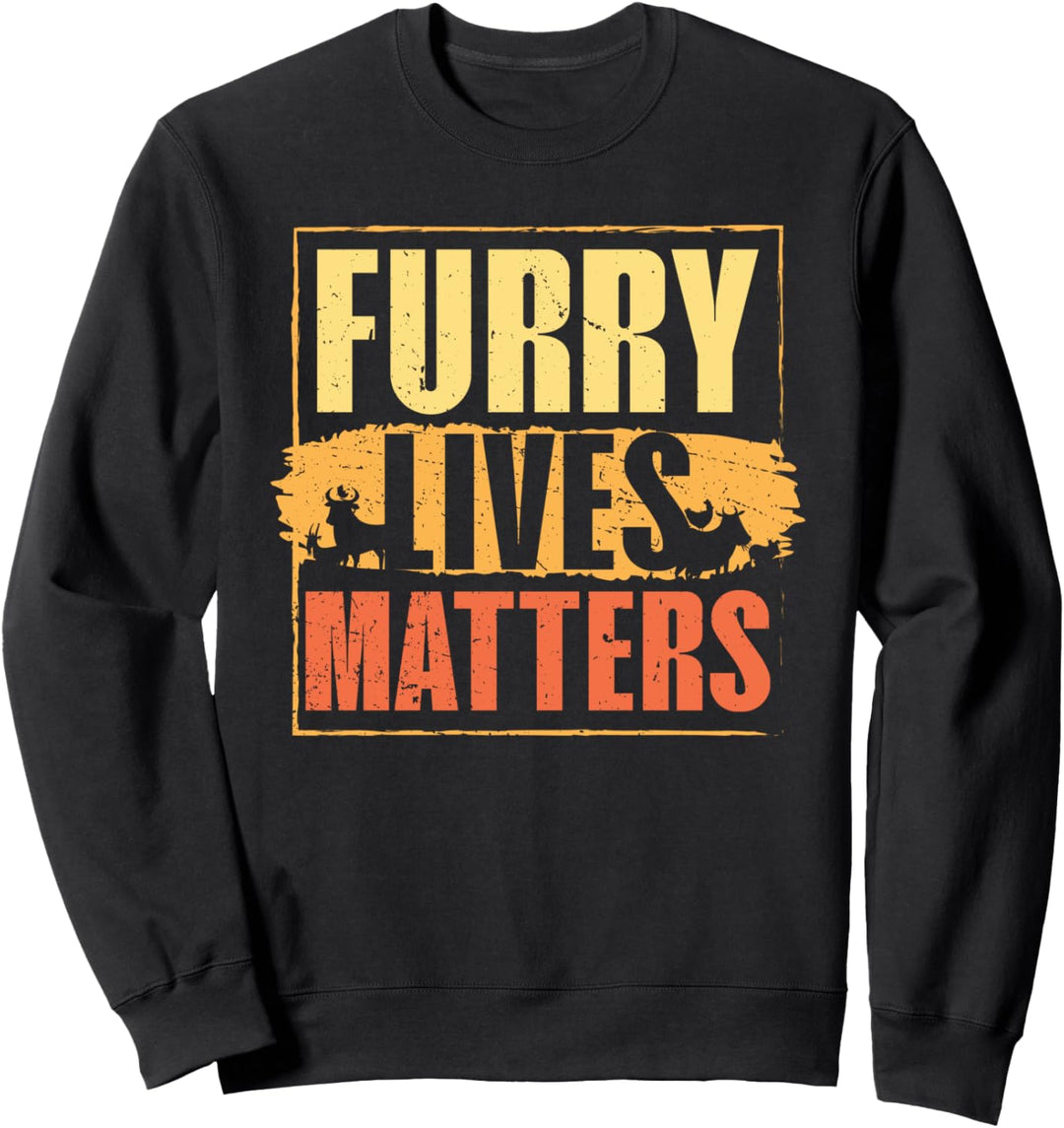 Furry Lives Matters Vegan Gemüseernährung Sweatshirt