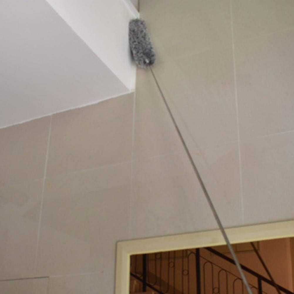 Teleskop-Staubwedel, Mikrofaser, ausziehbar, Spinnennetz, Staubwedel mit Teleskopstange, für hohe De