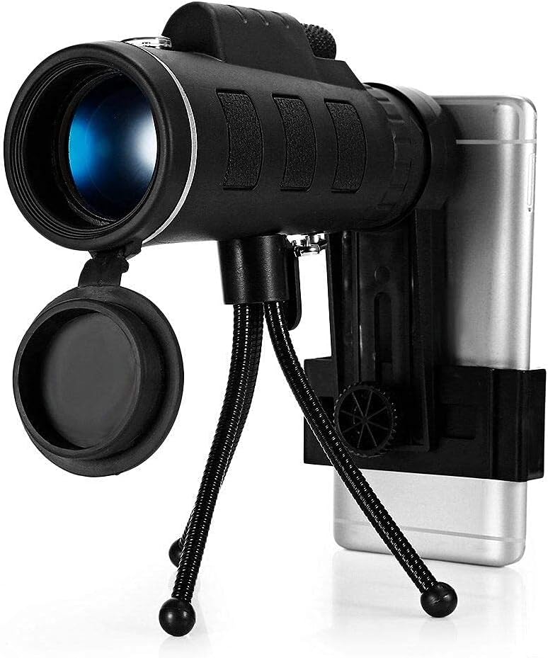 MikaMax - mm - Phone Telescope - Telefon Monokular - Stativ - Verstellbare Halterung - Abmessungen: