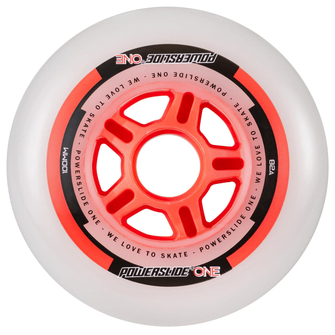 POWERSLIDE ONE 4er Pack Rollenset 2022 red 100mm/82a, 100mm/82a