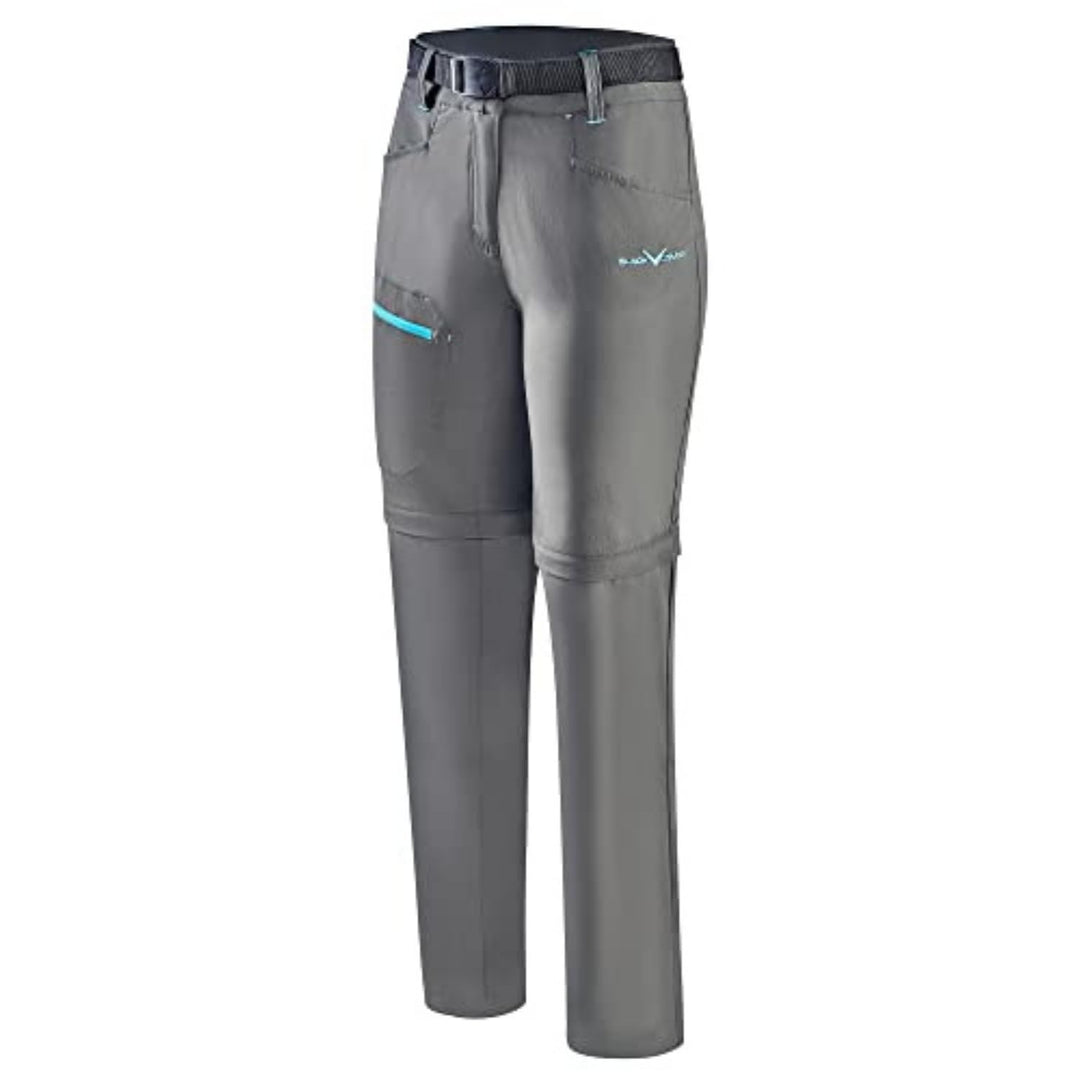 Black Crevice Damen Zip Off Leg Trekkinghose I Wanderhose-Damen mit abnehmbaren Beinen I wasserabwei