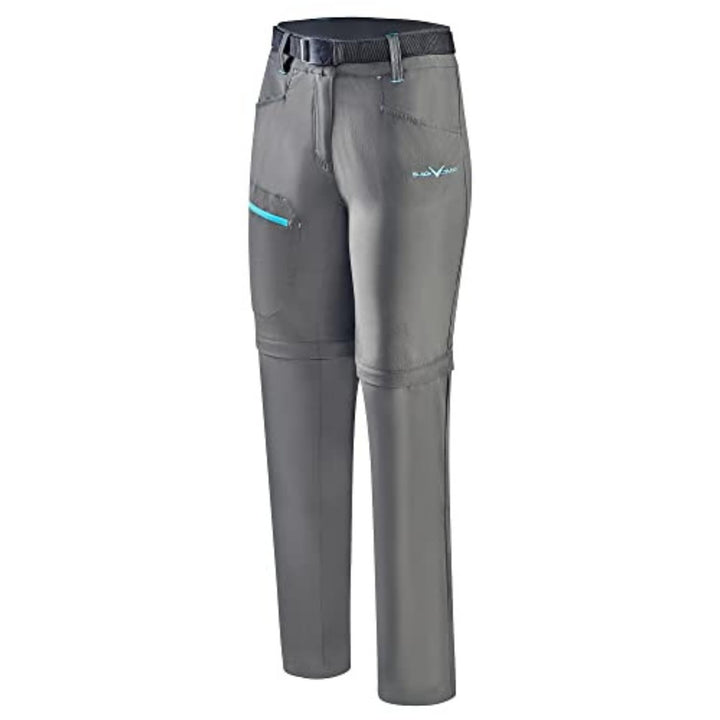 Black Crevice Damen Zip Off Leg Trekkinghose I Wanderhose-Damen mit abnehmbaren Beinen I wasserabwei