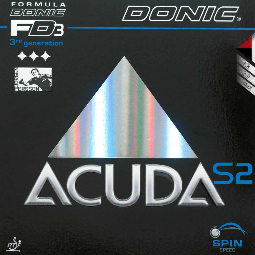 DONIC Belag Acuda S2 Farbe 2,0 mm, rot, Grösse 2,0 mm, rot