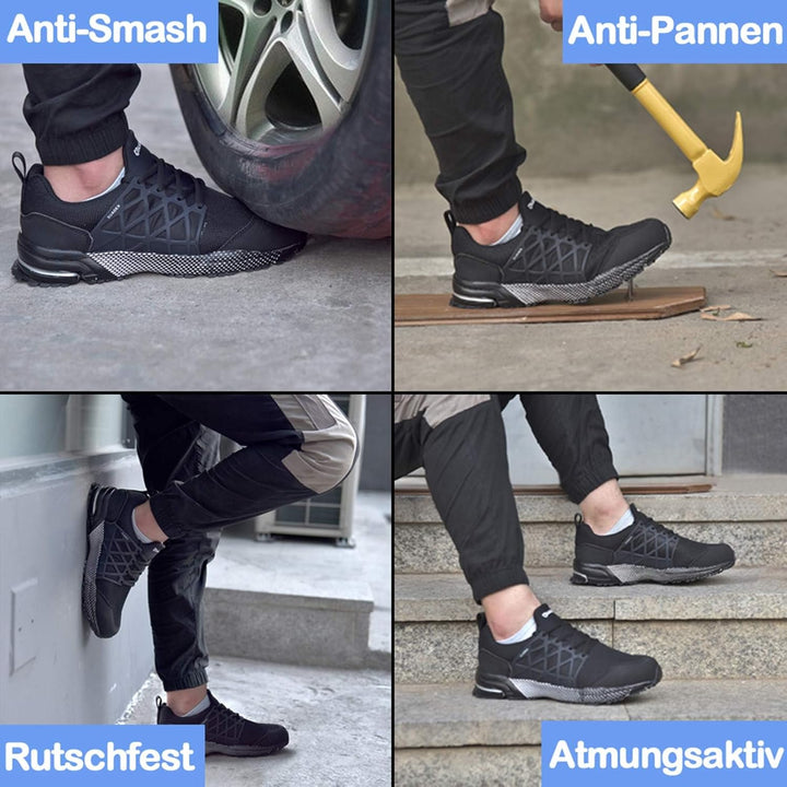 SUADEX Sicherheitsschuhe Arbeitsschuhe Herren Damen Atmungsaktiv Arbeitsschutzschuhe Stahlkappenschu