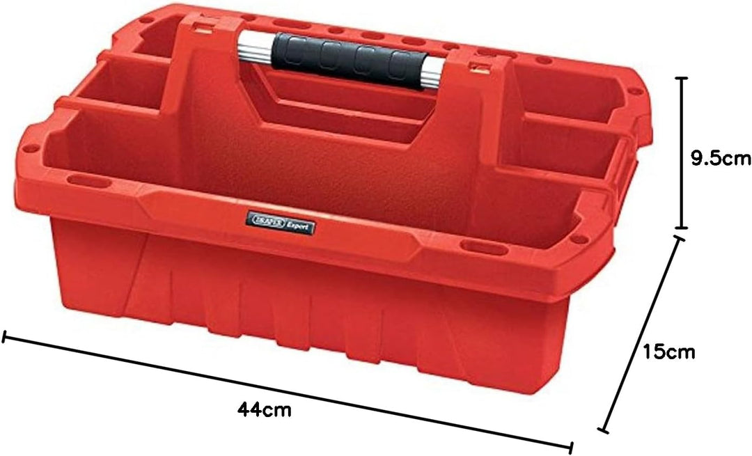 Draper 5179 Kunststofftragetablett, Rot, schwarz