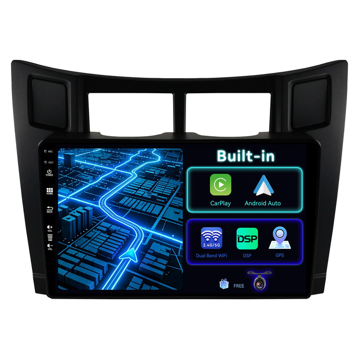 JOYX Android 12 IPS Autoradio Passt für Toyota Yaris (2005-2011) - Eingebautes CarPlay Android Auto