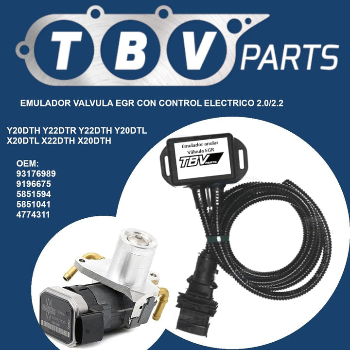 TBVPARTS AGR-VENTIL-ABBRECHEN EMULATOR WAHLER 7375D MIT ELEKTRISCHER STEUERUNG 2.0 / 2.2 DTI ABBRECH