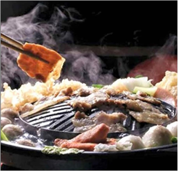 Doppelgriff-Grillpfanne im koreanischen Stil mit Antihaftbeschichtung aus Maifan-Stein, perfekt für