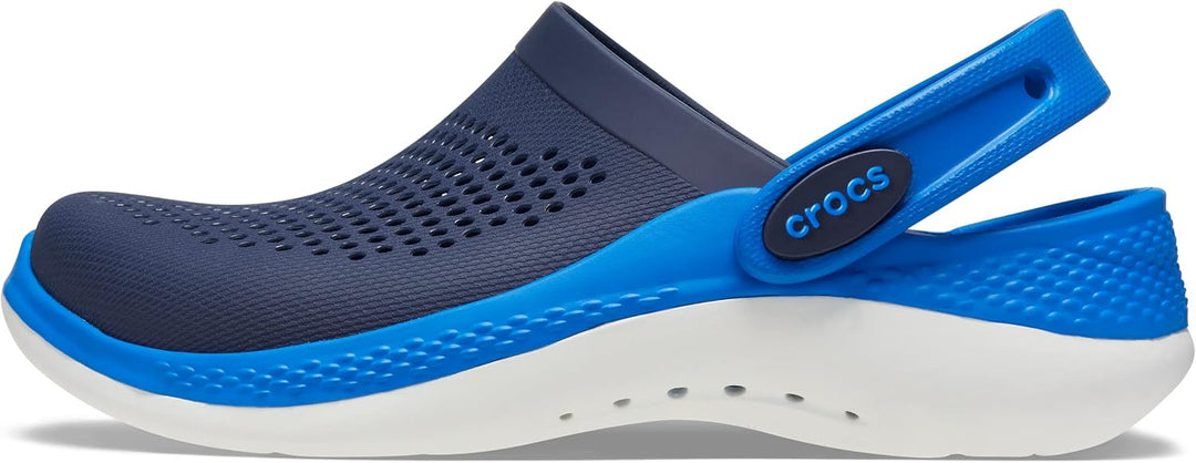 Crocs unisex-child Literide 360 Clog Clog, Navy/Bright Cobalt, 23/24 EU