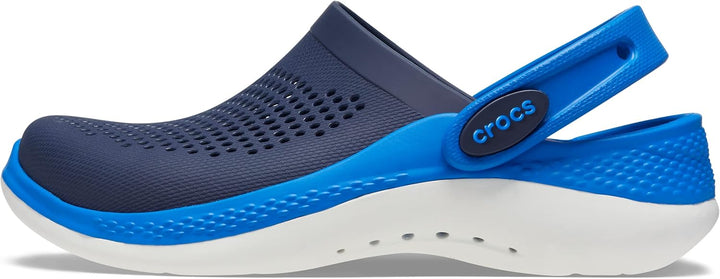 Crocs unisex-child Literide 360 Clog Clog, Navy/Bright Cobalt, 23/24 EU