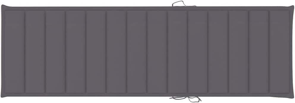 vidaXL Kiefernholz Imprägniert Sonnenliege mit Anthrazit Auflage Gartenliege Relaxliege Holzliege Li