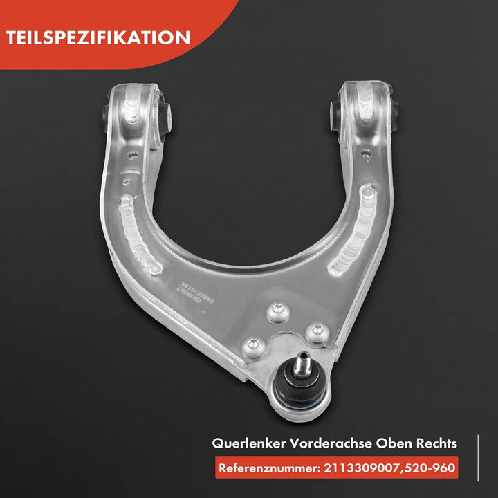 Frankberg Querlenker Radaufhängung Vorne Oben Rechts Kompatibel mit CLS C219 2004-2010 E-Klasse W211