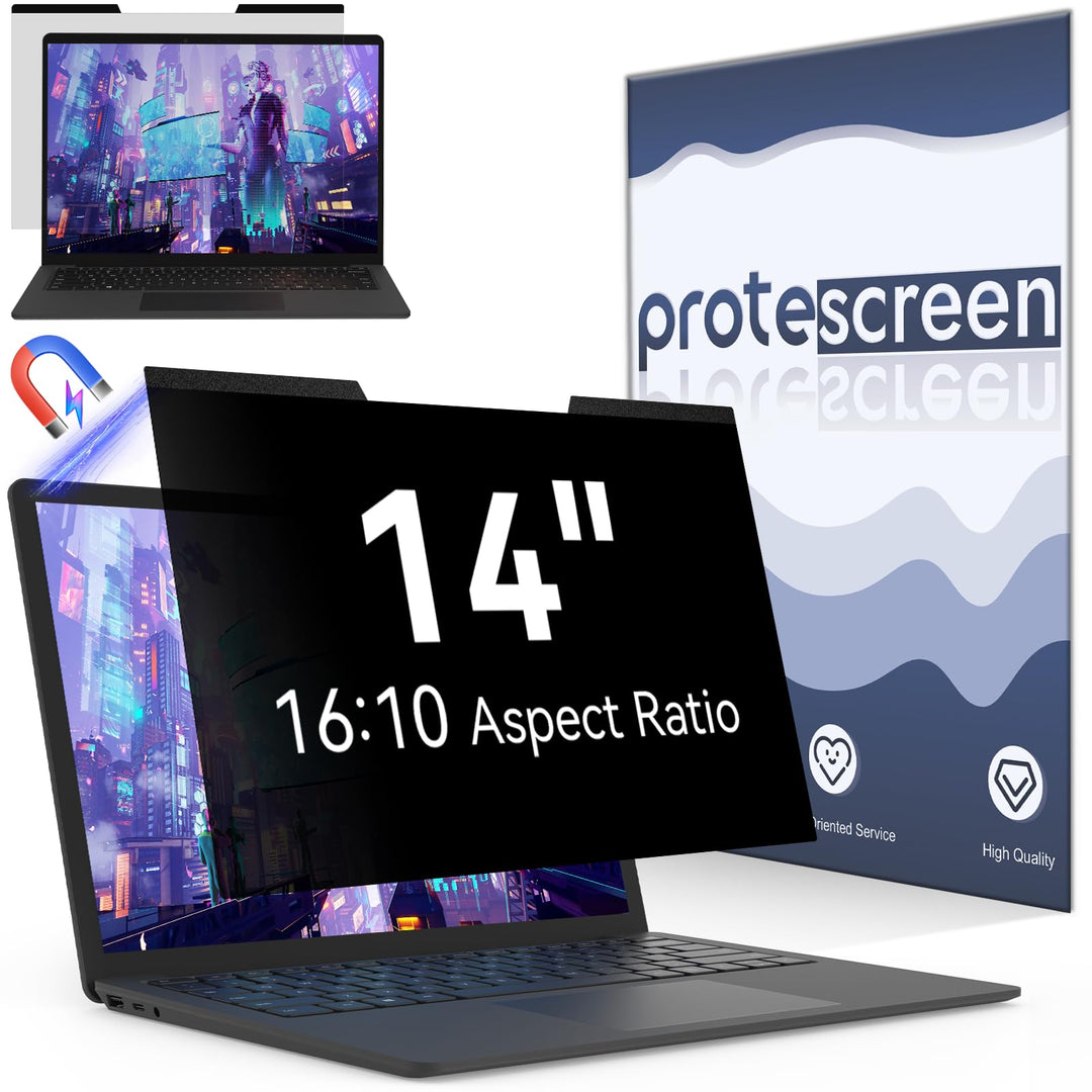 Magnetischer Laptop Sichtschutz für 14 Zoll Seitenverhältnis 16:10 Computer Bildschirm, 14" Abnehmba