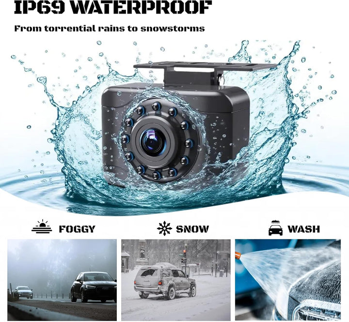 Auto Rückfahrkamera Nachrüsten 170° Weitwinkel Nachtsicht IP68 wasserdichte HD720P/NTSC Rückfahrkame