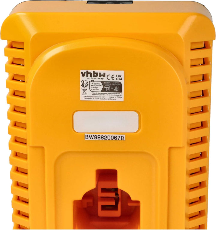 vhbw Ladegerät kompatibel mit Dewalt DE9096, DE9141, DE9501, DE9502 Werkzeug NI-Cd, NiMH-Akkus