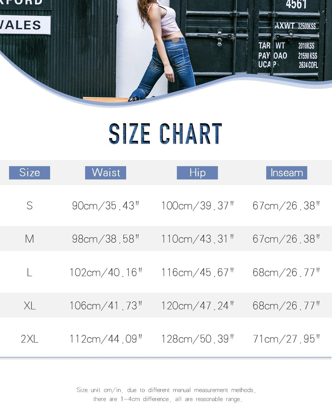 Damen Casual Loose Denim Latzhose Bib Verstellbare Jean Overalls Romper Jumpsuit Harem Hosen, Hellbl