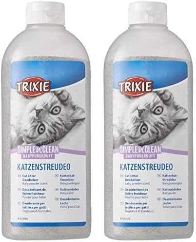 Trixie 42406 Simple'n'Clean Katzenstreudeo, Babypuderduft, 750 g (Packung mit 2) 750 g (2er Pack), 7
