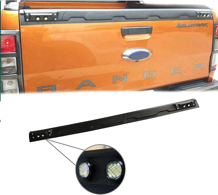 JHCHAN Ladekantenschutz Stossstangenschutz mit LED für Ford Ranger 2012-2022 T6 T7 T8 XL XLT Limited