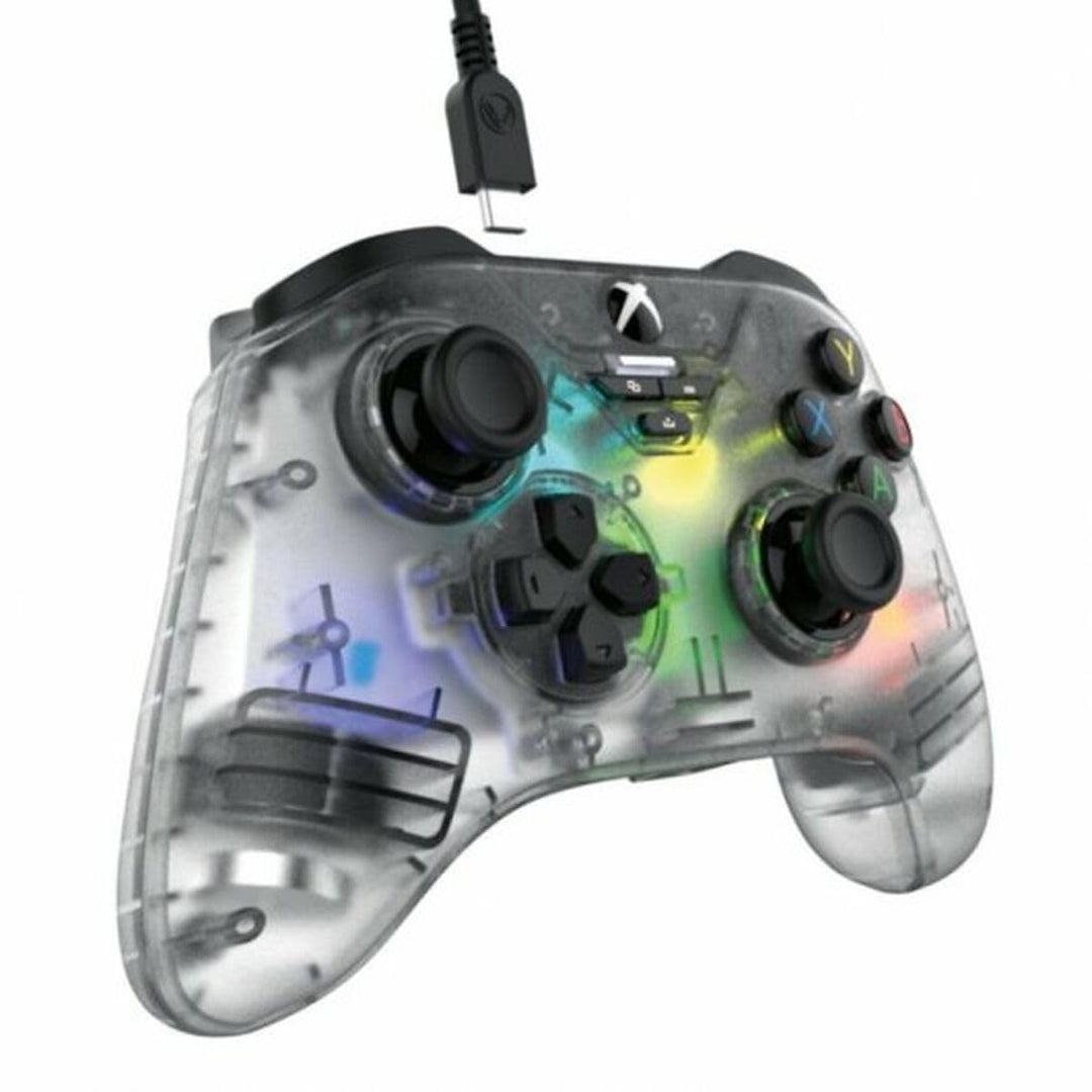 Snakebyte GAMEPAD RGB X - transparent - Offiziell lizensierter, kabelgebundener Xbox & PC Controller