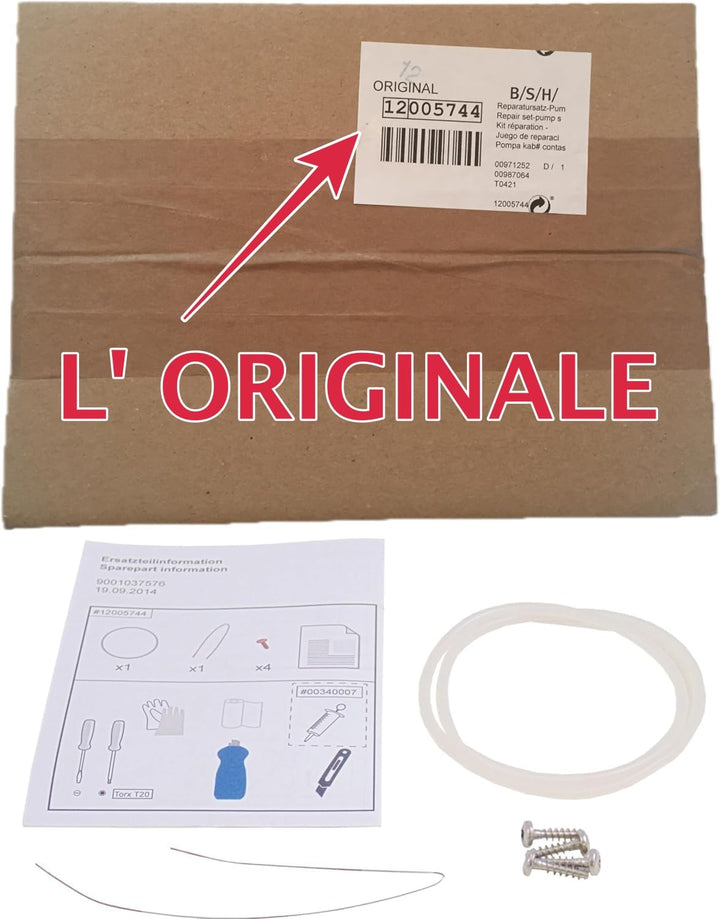 Original Reparatursatz für Spülmaschine, komplett mit Anleitung für die Montage, kompatibel mit Bosc