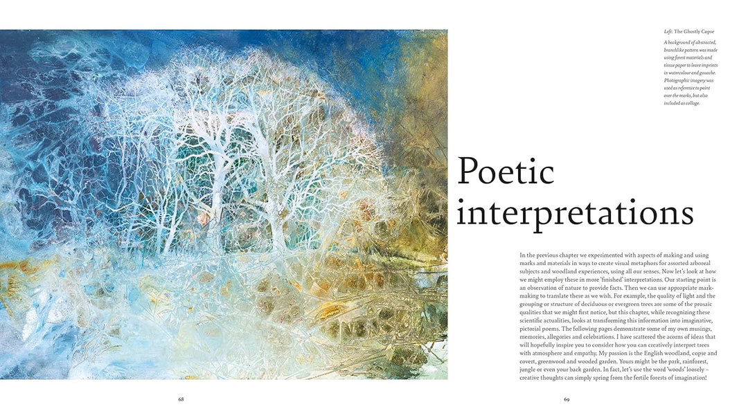 Poetic Woods: Experimental Watercolour and Collage, Gebundenes Buch