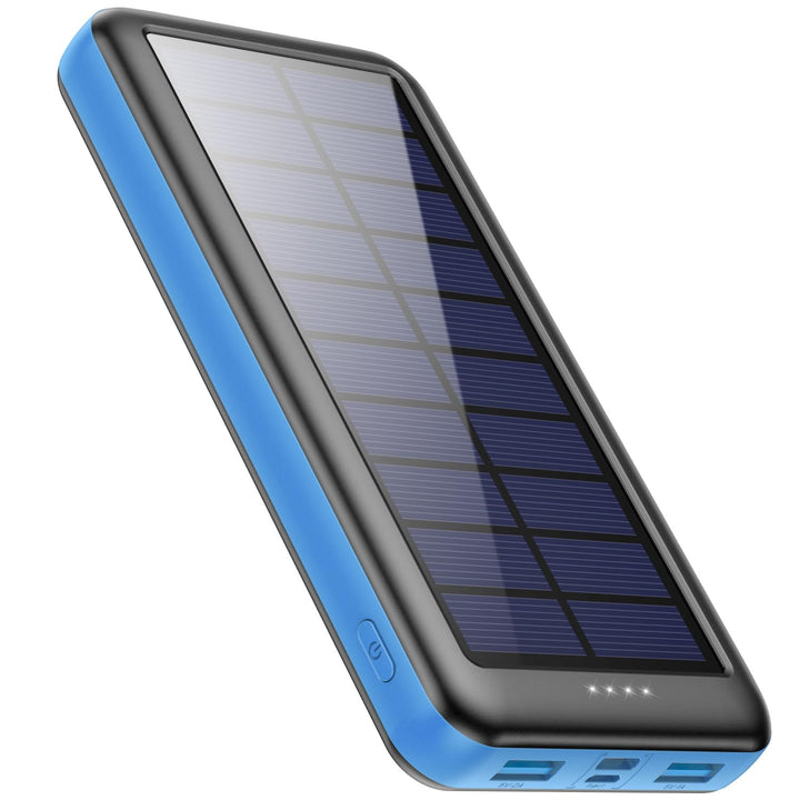 Feob Solar Powerbank 26800mAh, [2026 Upgrade Steuerungs-IC] Solar Ladegerät 2 USB Aufladen Externer