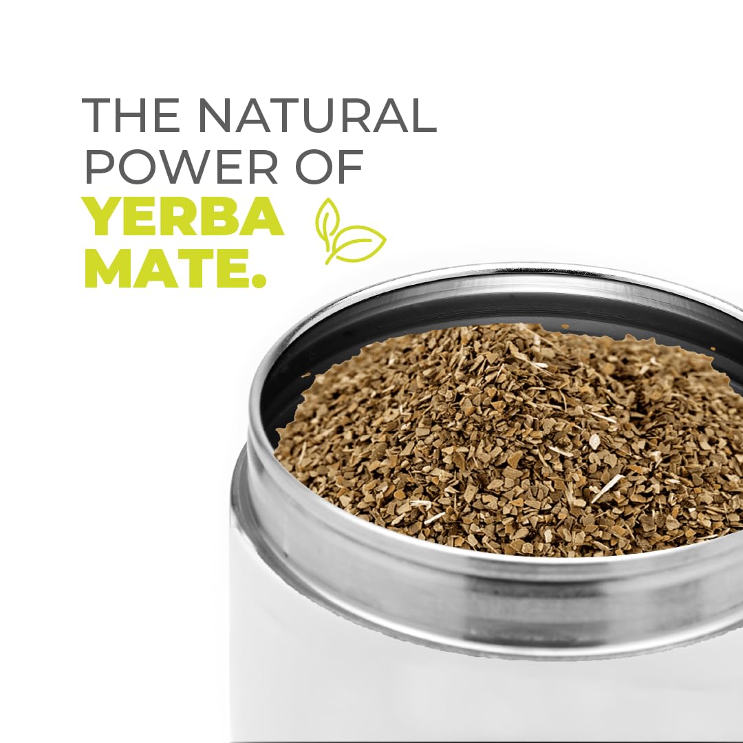 BALIBETOV Yerba Mate-Behälter (Yerbero) mit AusgieÃƒŸer ââ‚¬â€œ Langlebige Behälter aus 304 Edelstah