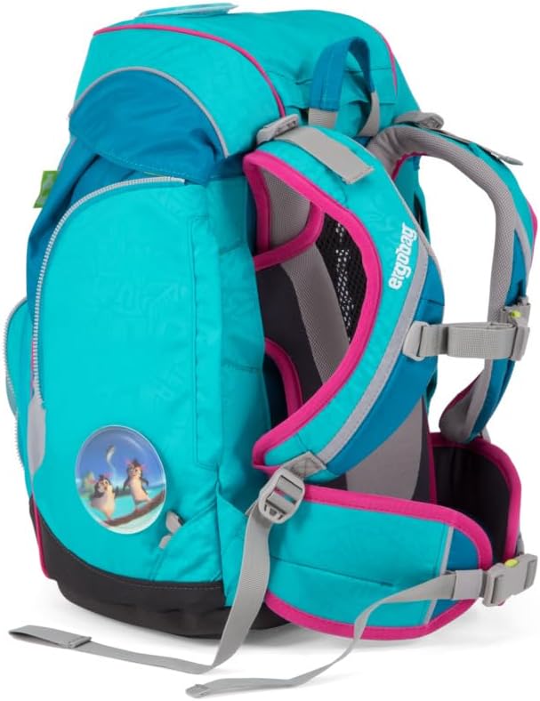 ergobag pack Set ergonomischer Schulrucksack Flexibel 6-teilig 1. Klasse Grundschule 35 cm Hula Hoop