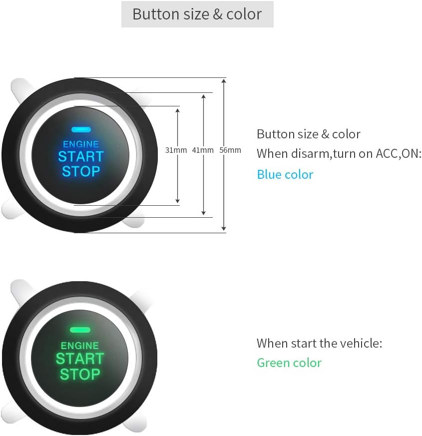 EasyGuard Smart RFID PKE Auto Alarm System Passive Keyless Entry Auto Engine Start Push Button Start