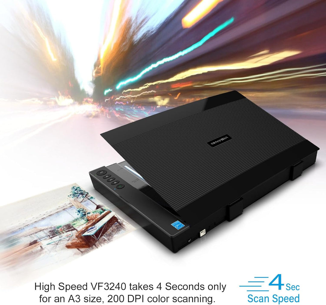 Viisan VF 3240, Flachbettscanner DIN-A3. Max. Auflösung 2400x2400 DPI. Software für Bildbearbeitung
