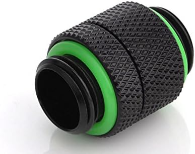 BitsPower Adapter gerade G1/4 Pouces AG auf G1/4 Pouces AG - drehbar, Schwarz