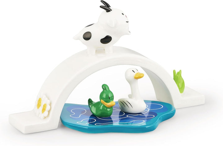 Alessi Signorina Due Cornetti AGJ01 17 – Krippenfigur aus Porzellan, Handdekoriert, Mehrfarbig Einhe