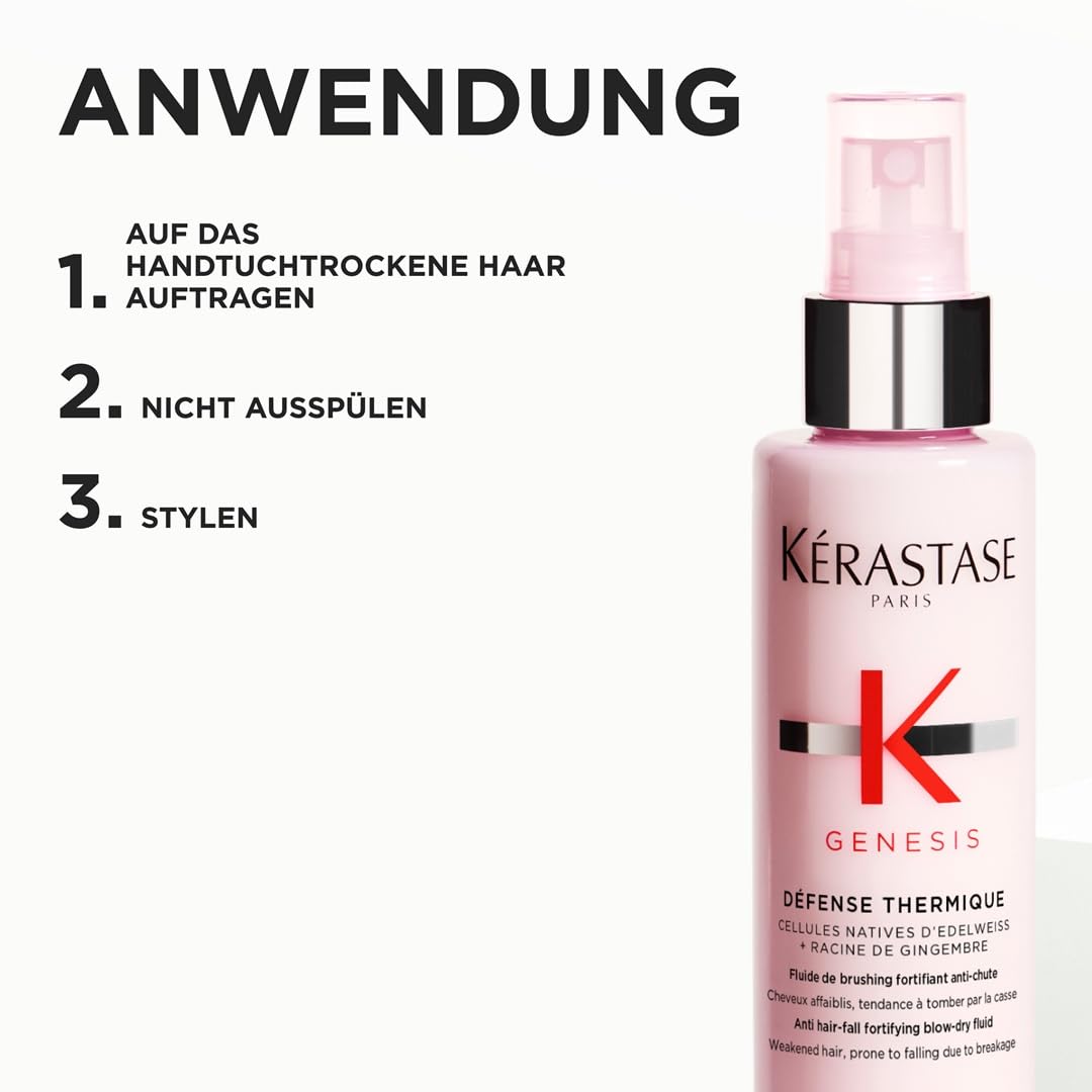 Kérastase | Hitzeschutzspray für geschwächtes Haar, Schützend gegen Haarbruch und Hitzeschäden, Défe