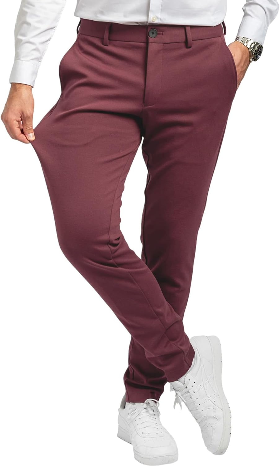 Performance Pants Herren - Stilvolle Slim Fit Herren Hosen Stretch - Hosen Herren Stretch - Angenehm
