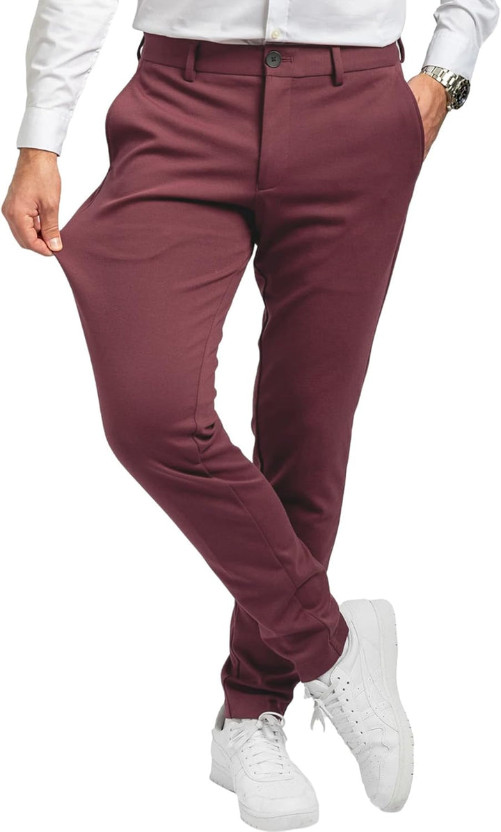 Performance Pants Herren - Stilvolle Slim Fit Herren Hosen Stretch - Hosen Herren Stretch - Angenehm
