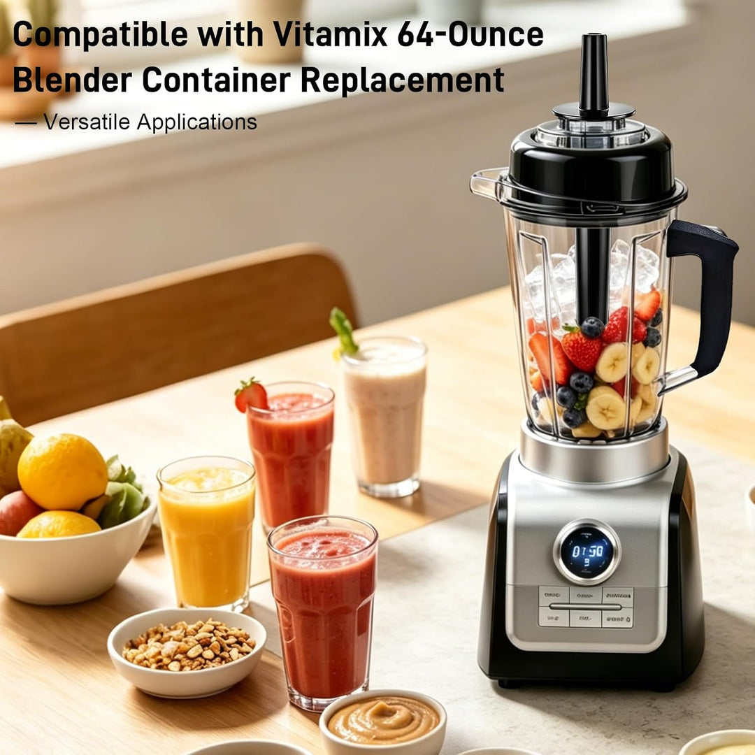 2 L Mixbehälter (64 oz), mit Rührstab, kompatibler Ersatzbehälter für Vitamix Mixer der Serien Class