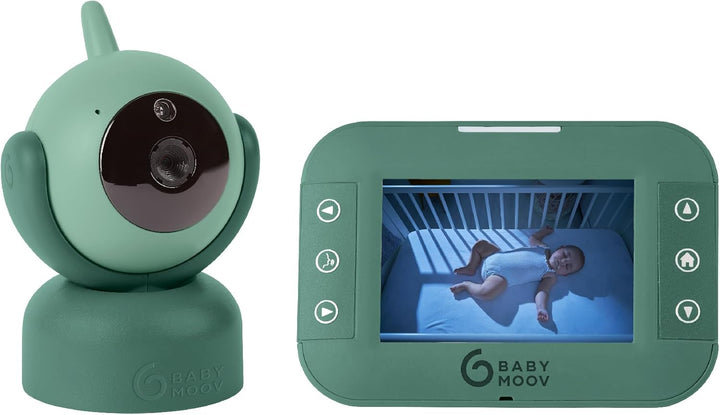 Babymoov Babyphone mit Kamera YOO-Twist - 360 Grad Kamera mit Fernsteuerung, 3,5" Bildschirm, Sleep