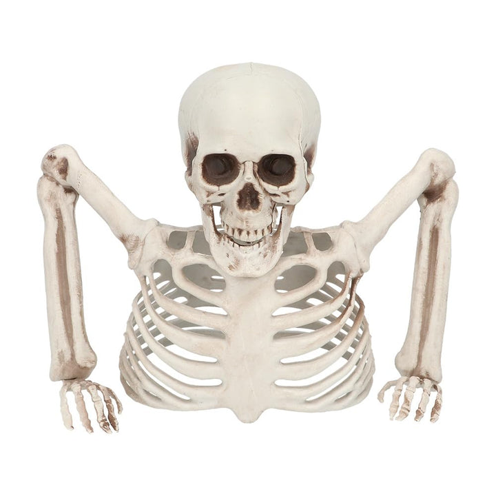 Boland 73214 - Skelett Dekoration, 20 cm, Deko für Halloween und Karneval, Party Deko