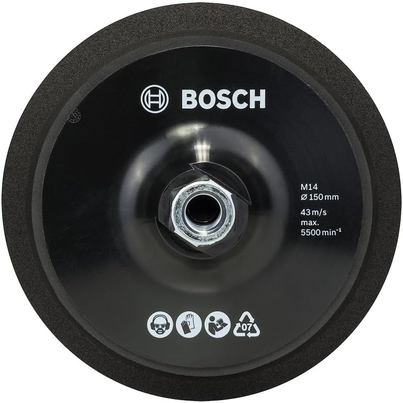 Bosch Accessories Bosch Professional Gummischleifteller 150mm, 1 Stk., Blau