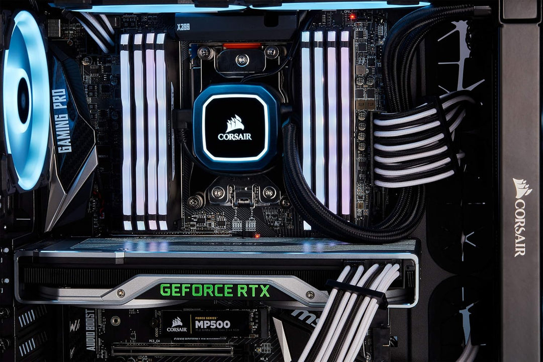 Corsair Premium Sleeved Netzteil 6+2 pin-Polig-PCIe-Single-Kabel Typ4 (Generation 4-Serie) Weiss 6+2