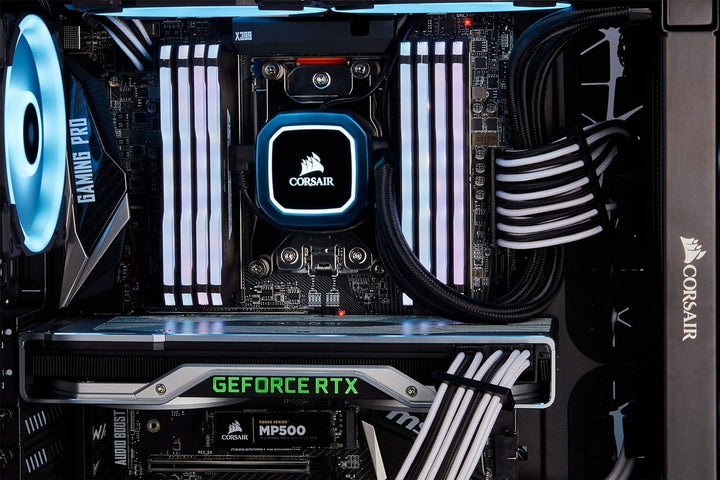 Corsair Premium Sleeved 24 pin-Polig-ATX-Kabel Typ4 (Generation 4-Serie) Weiss/Schwarz 24 pin ATX We